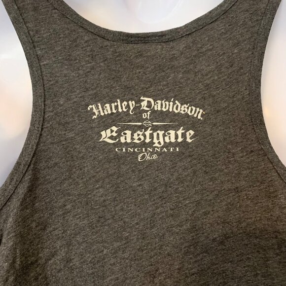 Harley-Davidson Charcoal Tank with Orange Details - Picture 7 of 8